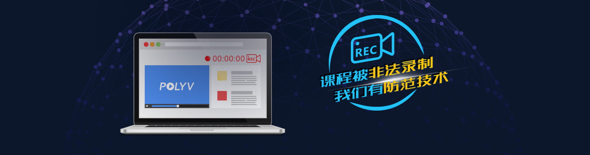 保利威云直播防錄屏技術