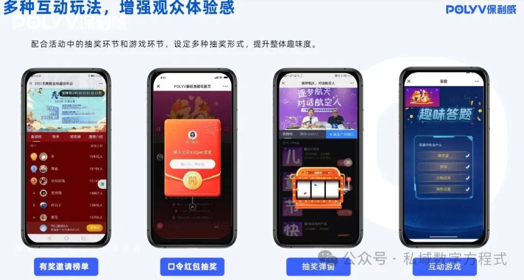 保利威視頻云：企業直播的領航者的對比